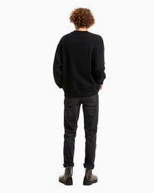 Institutional Shiny Logo Block Sweatshirt, Ck Black, hi-res