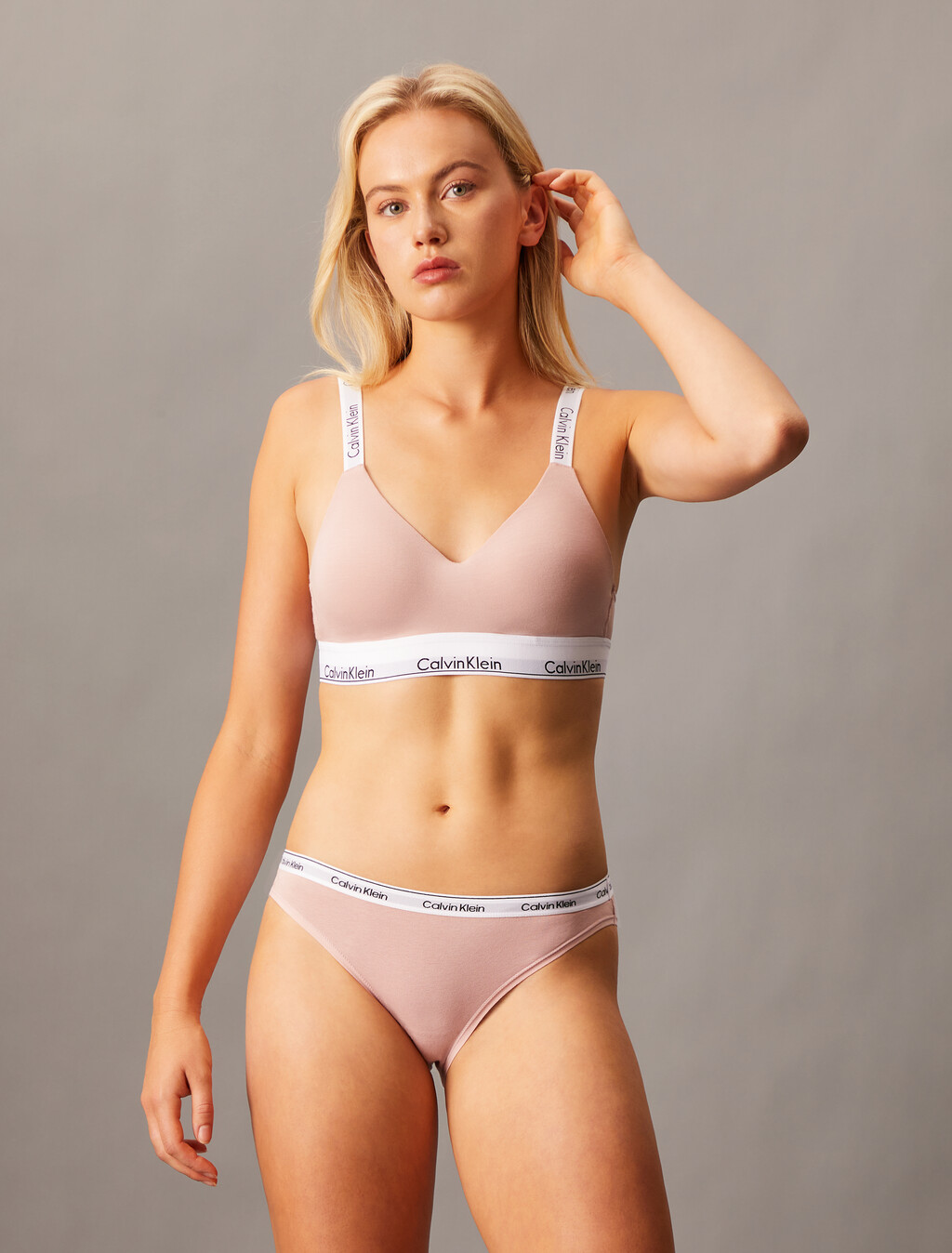 Icon Cotton Lightly Lined Bralette, Subdued, hi-res