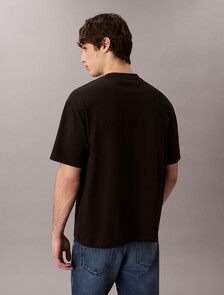 Script Logo Graphic Relaxed T-Shirt, Black, hi-res
