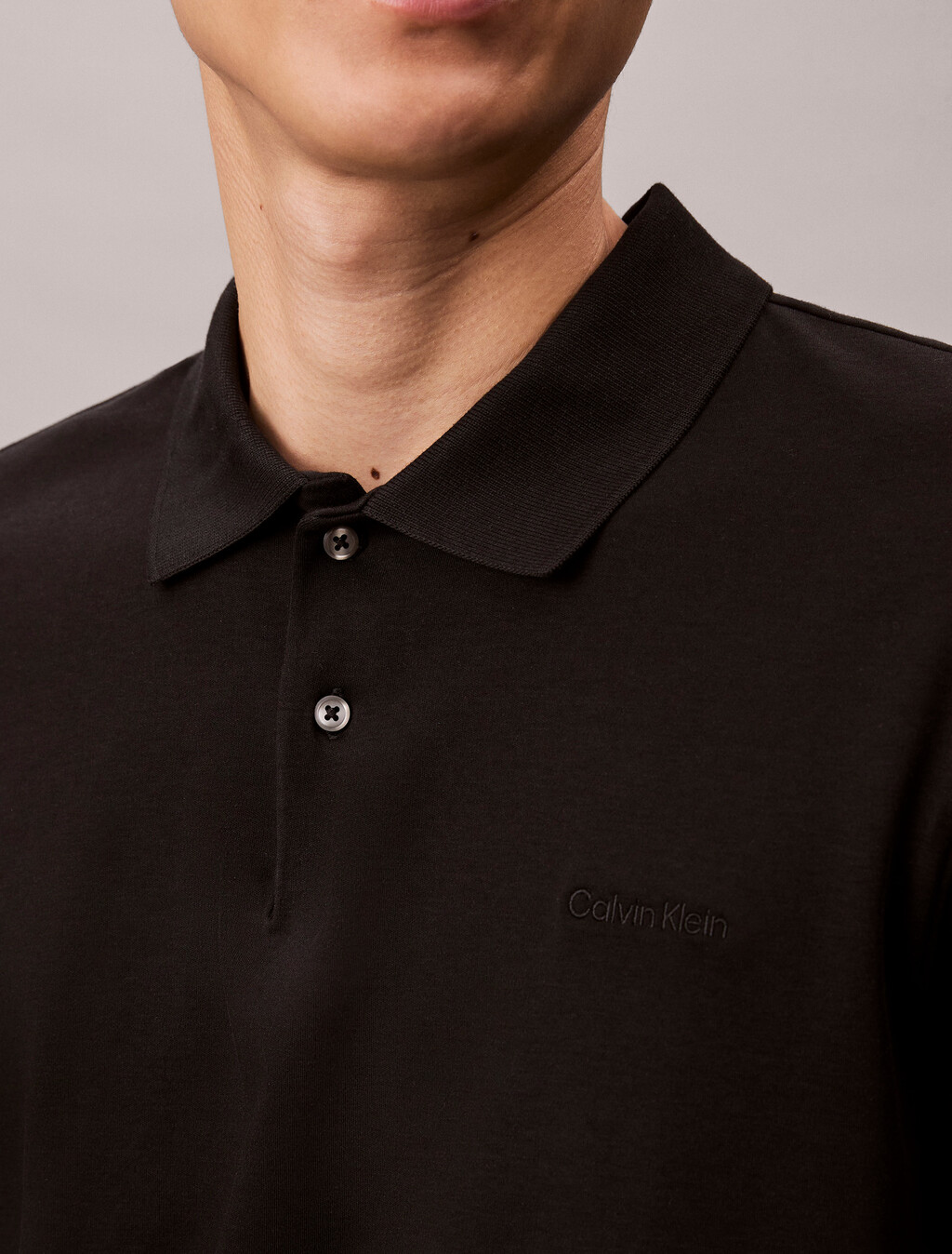 Solid Liquid Touch Polo, Black, hi-res