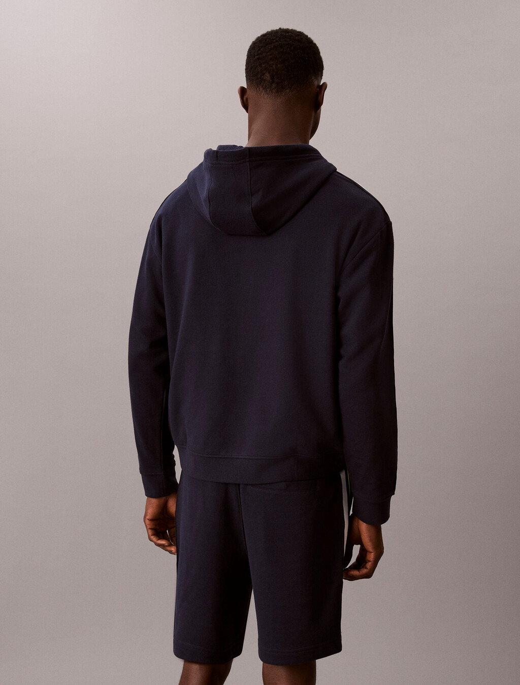 Cotton Blend French Terry Zip Hoodie, Shoreline, hi-res