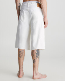 Relaxed Denim Carpenter Shorts, Denim Light, hi-res