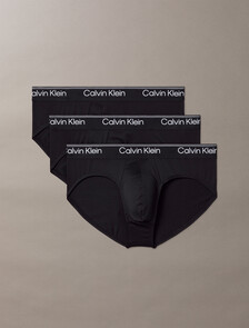 3 Pack Hip Briefs - Microfibre Stretch, 3 BLACK, hi-res