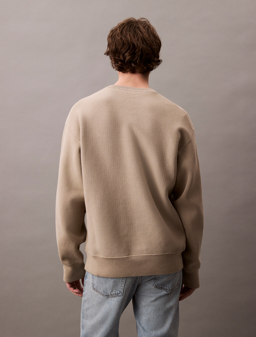 Cotton Blend Relaxed Sweatshirt, Pure Cashmere, hi-res