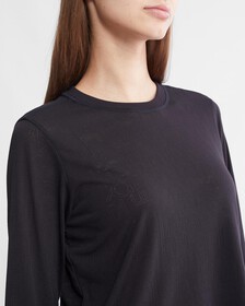 Icon Long Sleeve Tee, BLACK BEAUTY, hi-res