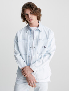 Relaxed Denim Shirt, Denim Light, hi-res