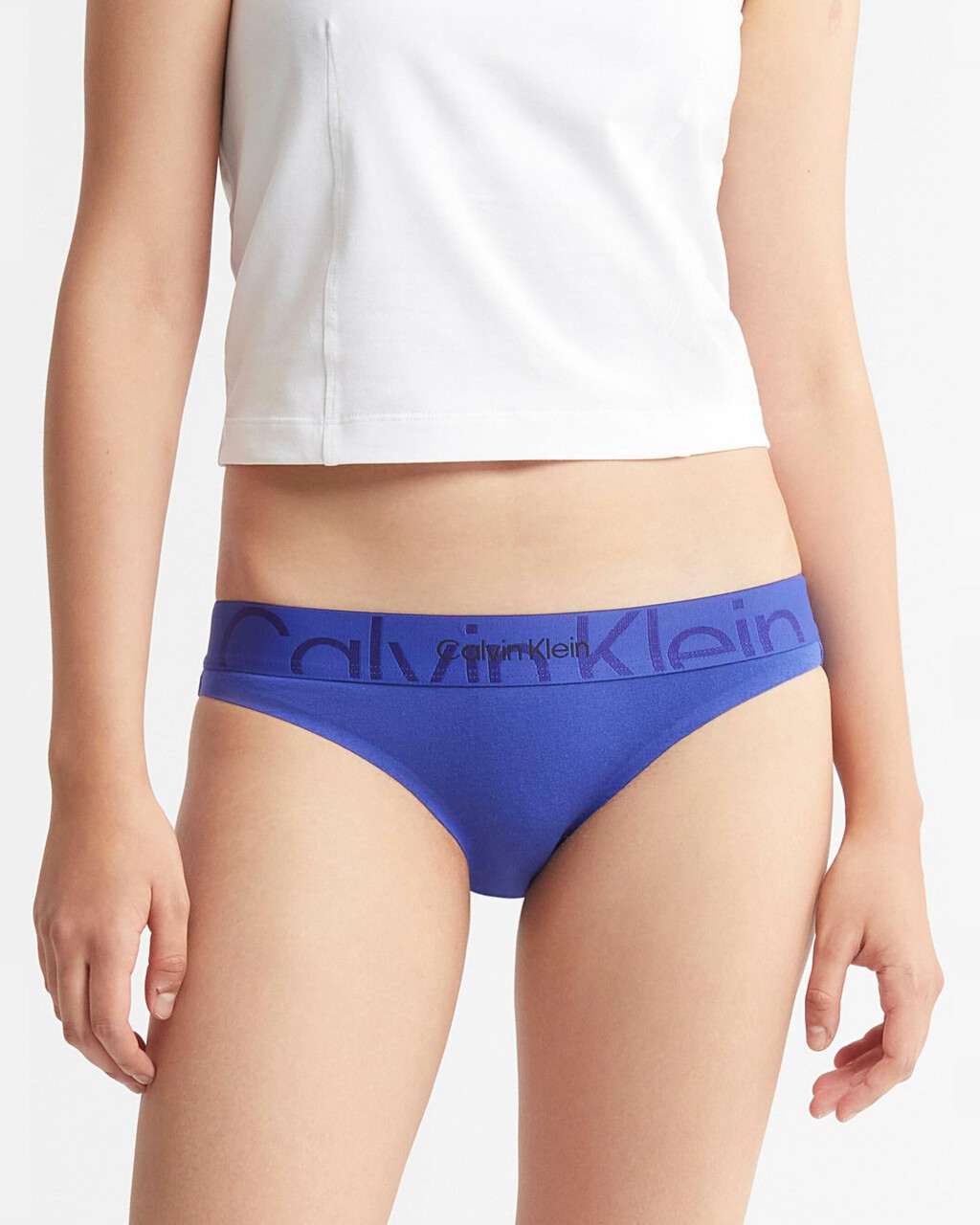 Embossed Icon Cotton Bikini, Clematis, hi-res
