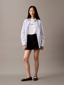 Relaxed Standard Logo Crewneck Tee, Brilliant White, hi-res