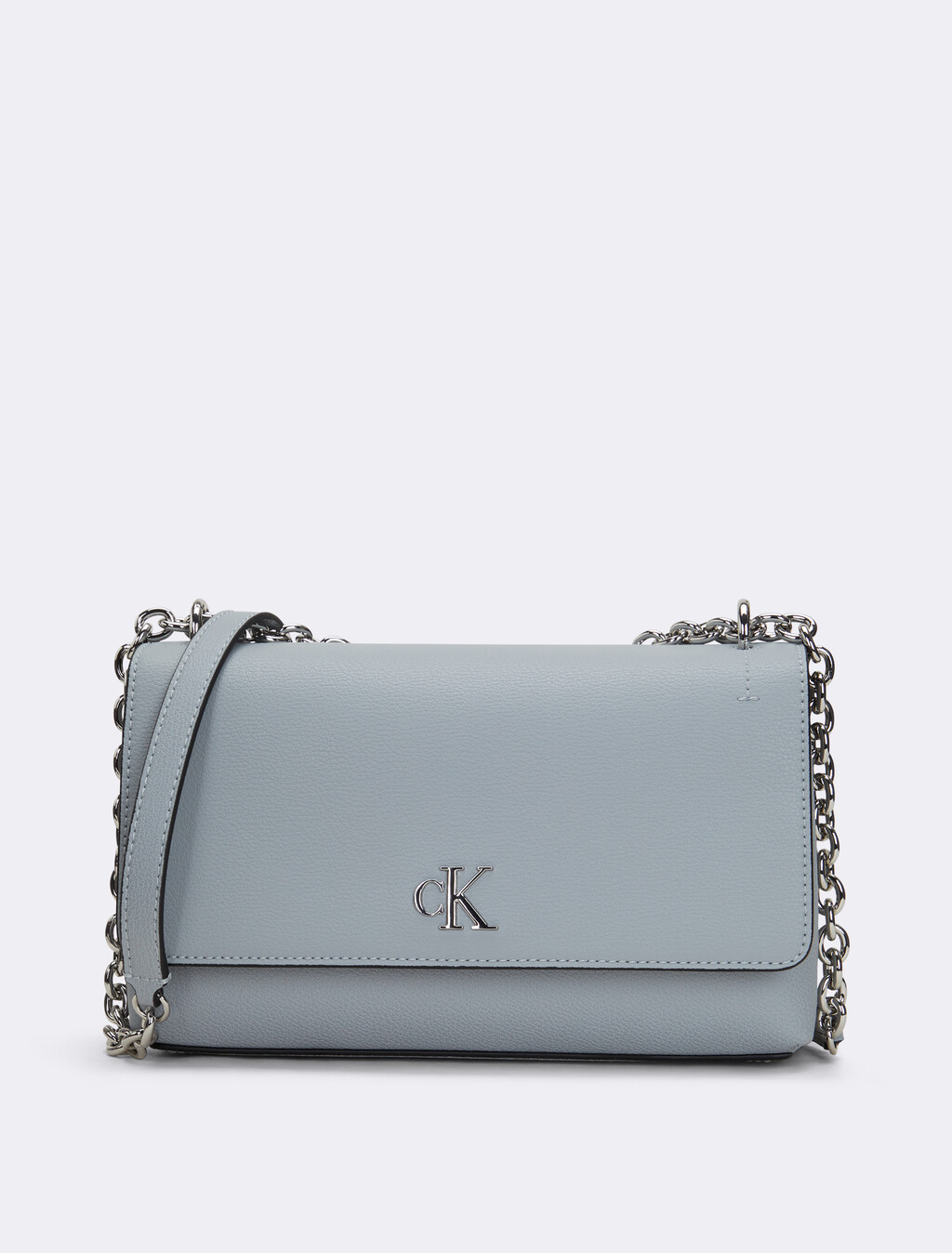 Minimal Monogram Flap Bag, Quarry, hi-res