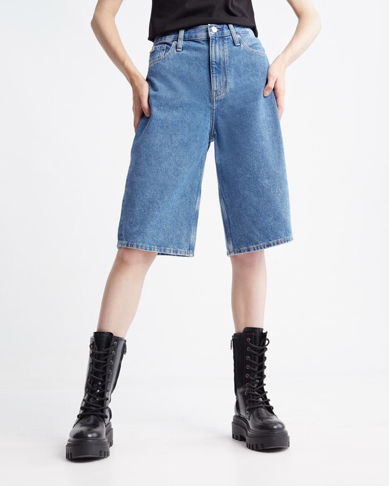 Long Bermuda Mom Shorts