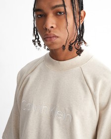 RELAXED LOGO RAGLAN TEE, Beige Heather, hi-res