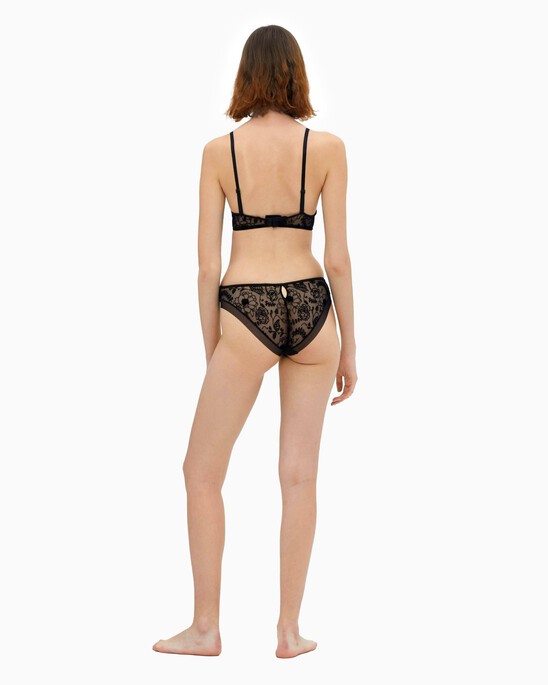 CK BLACK WILDFLOWER BIKINI