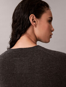 Cashmere Relaxed Jumper, B65 Charcoal Grey Heather, hi-res