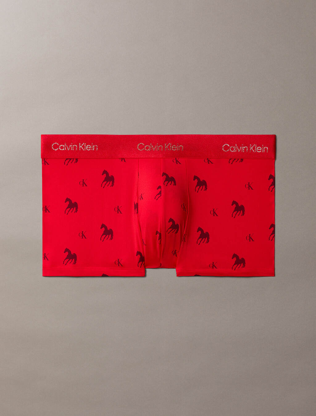 Lunar New Year Low Rise Trunk, Untamed Horses_Rouge, hi-res