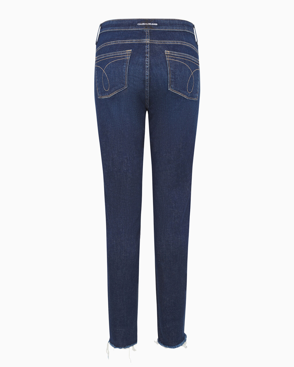 FOREVER STRETCH High Rise Body Ankle Jeans, Abe Dark Blue Dstr Hem, hi-res