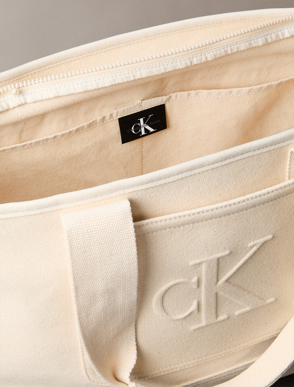 Pocket Canvas Weekender Bag, NATURAL CANVAS, hi-res