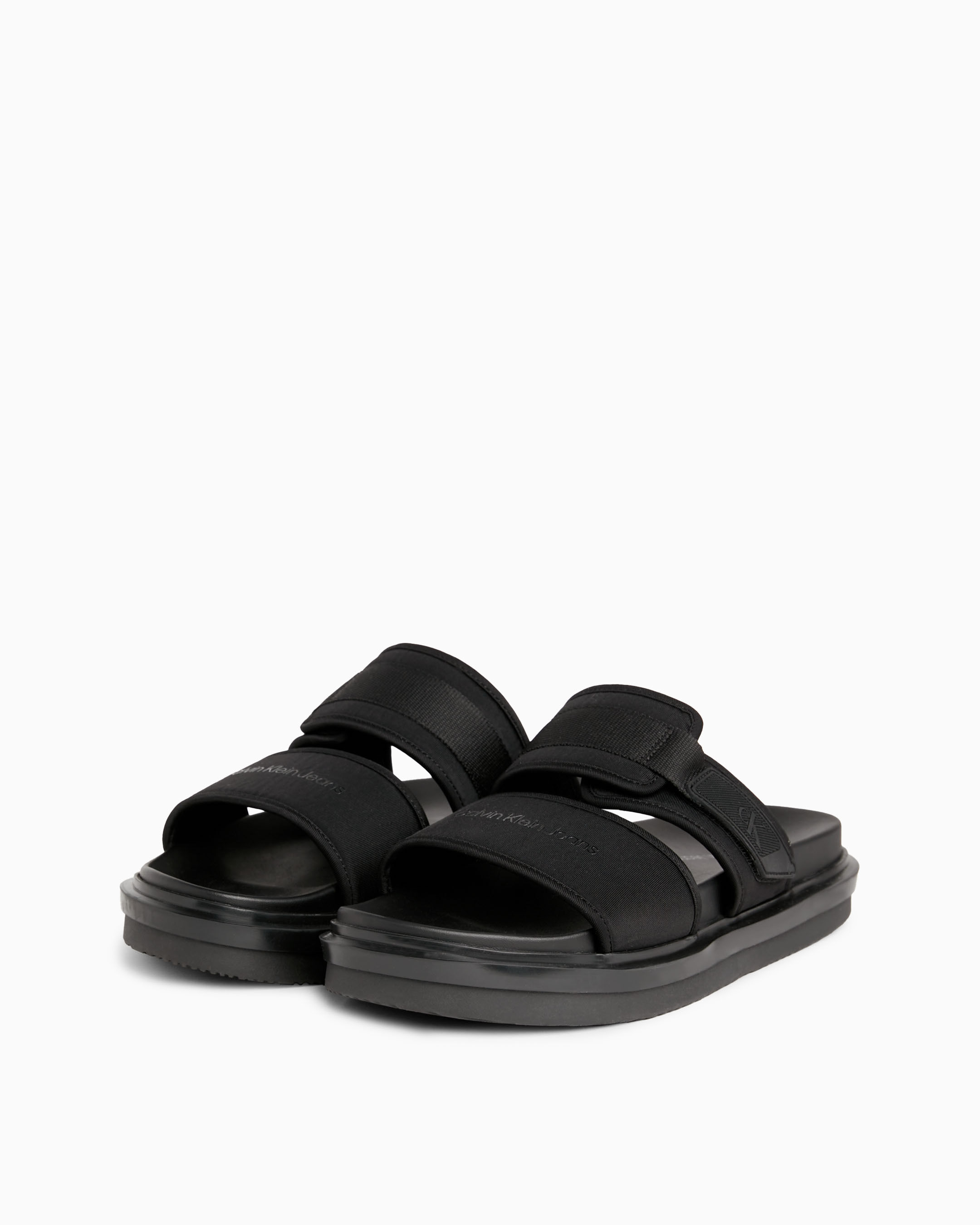 Calvin klein men's leather sale sandals