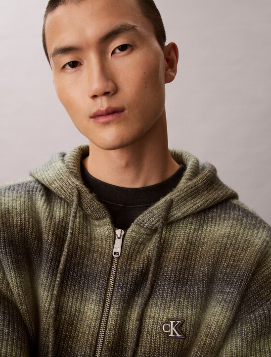 Ombr&eacute; Zip-Up Hoodie