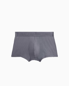 CK Black Ultra Soft Cashmere Low Rise Trunks, Sleek Grey, hi-res