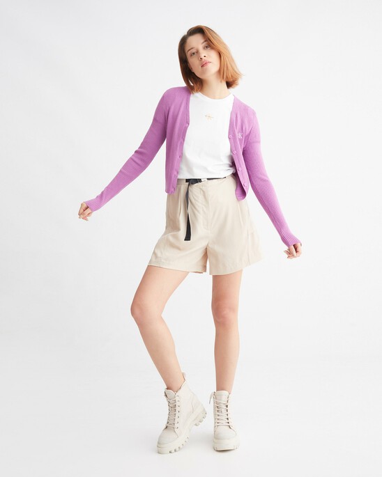MODERN UTILITY BELTED SHORTS