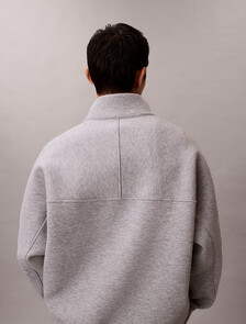 Spacer Relaxed Quarter Zip Sweatshirt, Heroic Grey Htr, hi-res