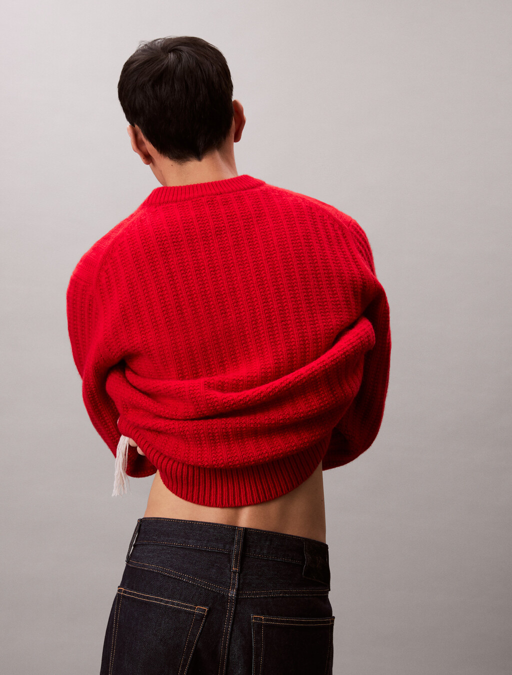 Lunar New Year Cashmere Sweater, Pantone Red, hi-res
