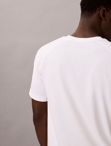 Performance Cotton Blend Gym T-shirt, Classic White, hi-res