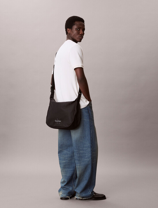 Nylon Signature Crossover Sling Bag