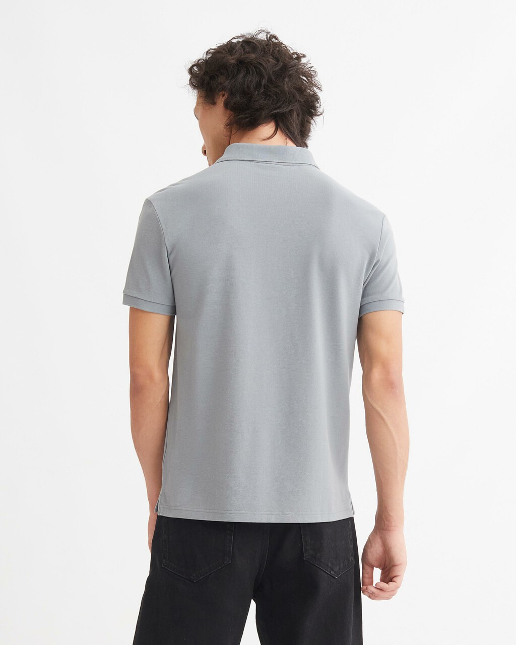 LOGO PIPING POLO, Overcast Grey, hi-res