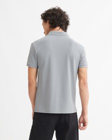 LOGO PIPING POLO, Overcast Grey, hi-res
