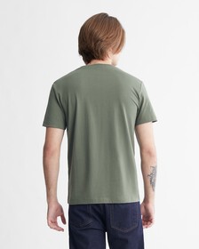 Monogram Organic Cotton Tee, Thyme, hi-res