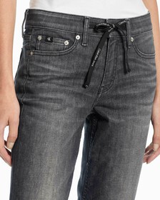 FOREVER STRETCH SLIM STRAIGHT JEANS, Spj Washed Black Dstr, hi-res