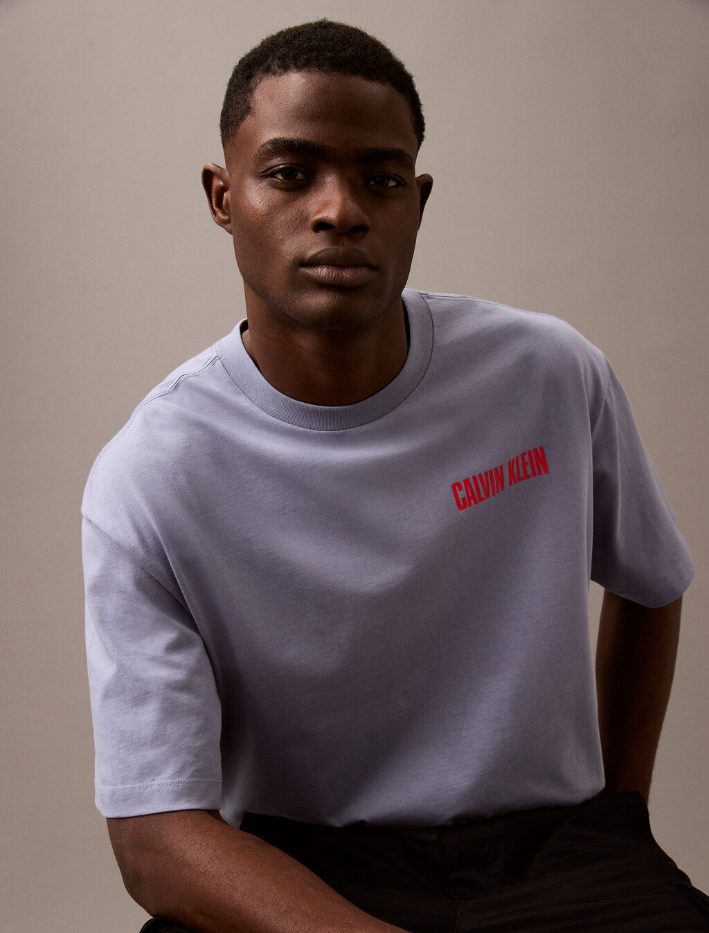 Calvin Klein Logo Print Tee, Tempest, hi-res