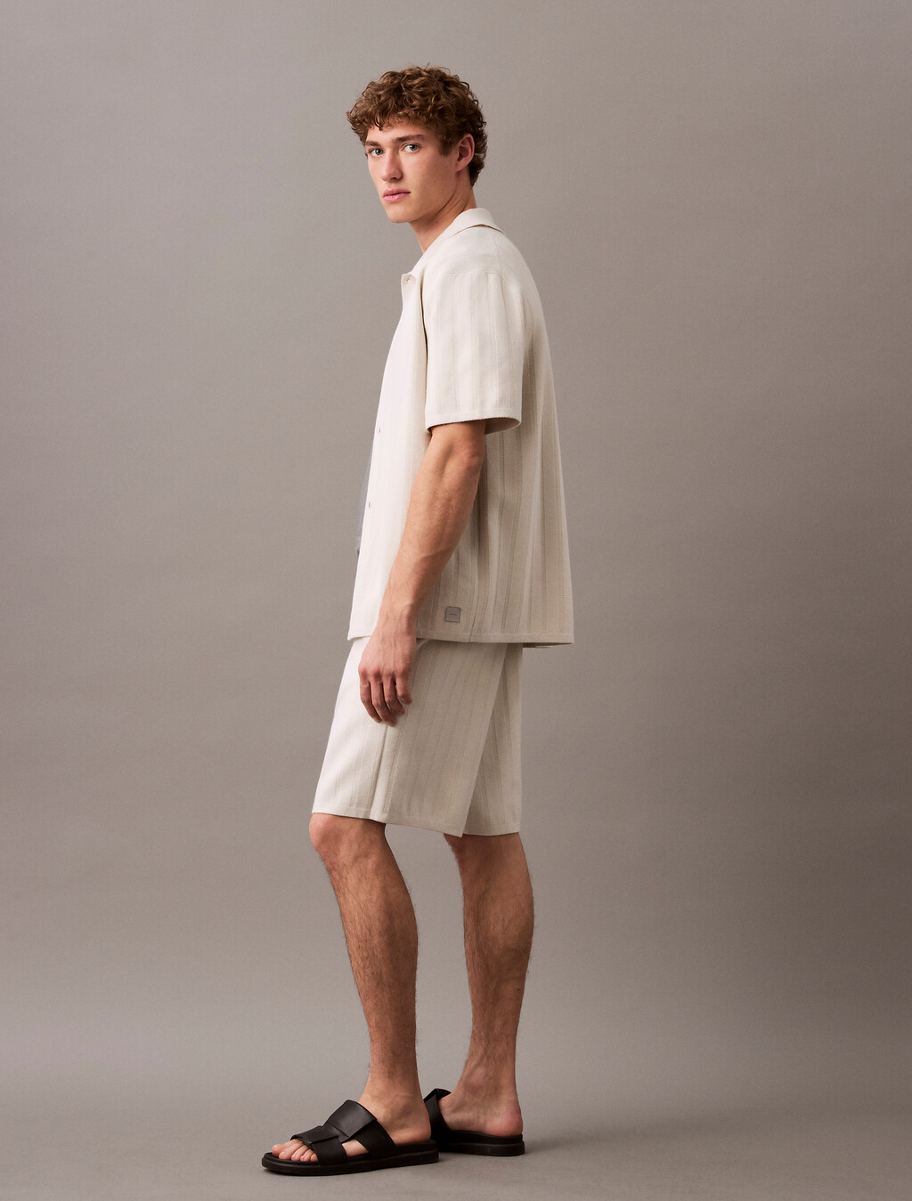 Jacquard Mesh Jogging Shorts, Silver Birch, hi-res