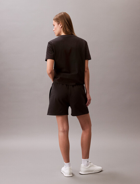 Relaxed Cotton Terry Jogger Shorts