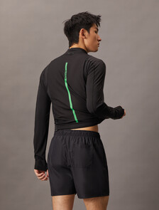 Medium Drawstring Swim Shorts - CK Monogram, Pvh Black, hi-res