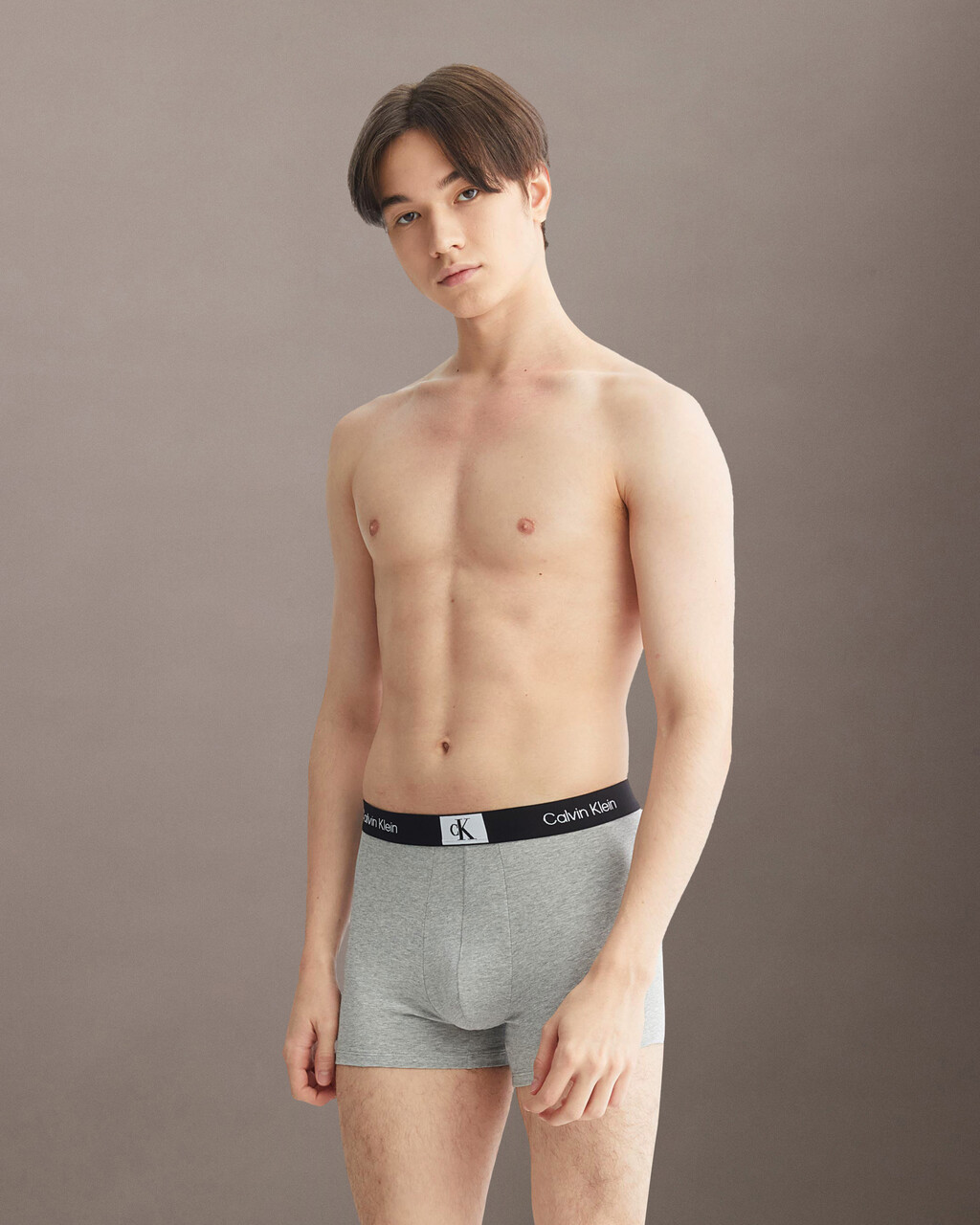 CALVIN KLEIN 1996 TRUNKS, Grey Heather, hi-res