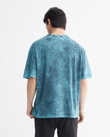 ALL OVER PRINT LOGO RELAXED TEE, Old Country Blue, hi-res