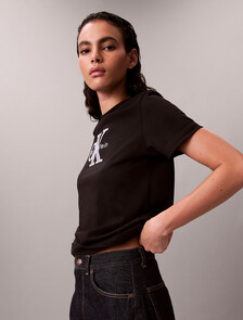 Shine Monologo Graphic Classic T-Shirt, Black, hi-res