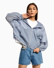SHEER WINDBREAKER, Silver Sky, hi-res