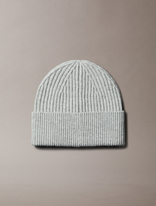 Wool Blend Signature Logo Beanie