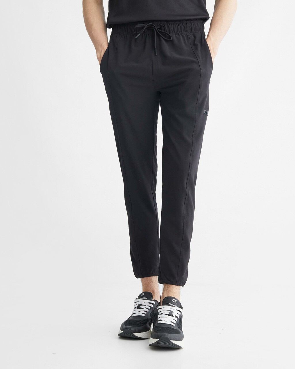 Essentials Woven Workout Sweatpants, BLACK BEAUTY, hi-res