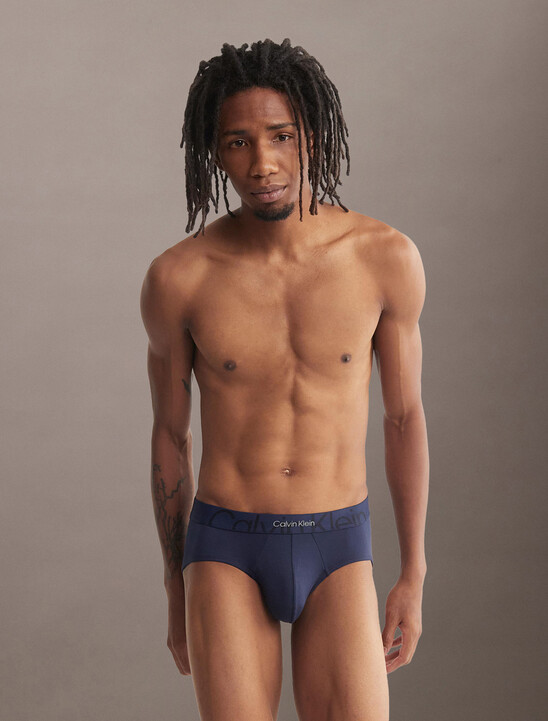 Embossed Icon Microfiber Hipster Briefs