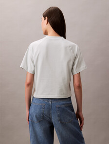 Cropped Monogram T-shirt, Smoke, hi-res