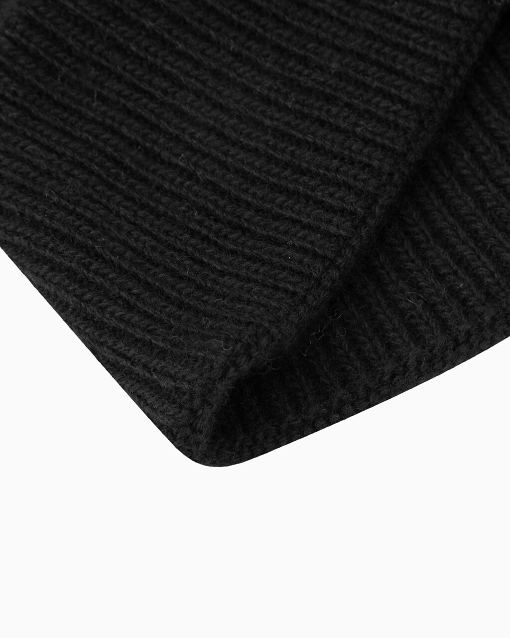 Cotton Cashmere Beanie, BLACK, hi-res
