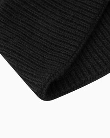Cotton Cashmere Beanie, BLACK, hi-res