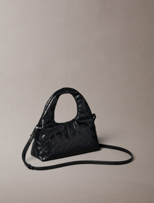 Puffer Emblem Logo Small Bag, 001 BLACK, hi-res