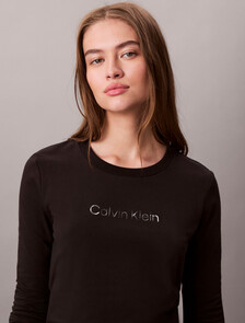 Standard Logo Slim Tee, Black, hi-res