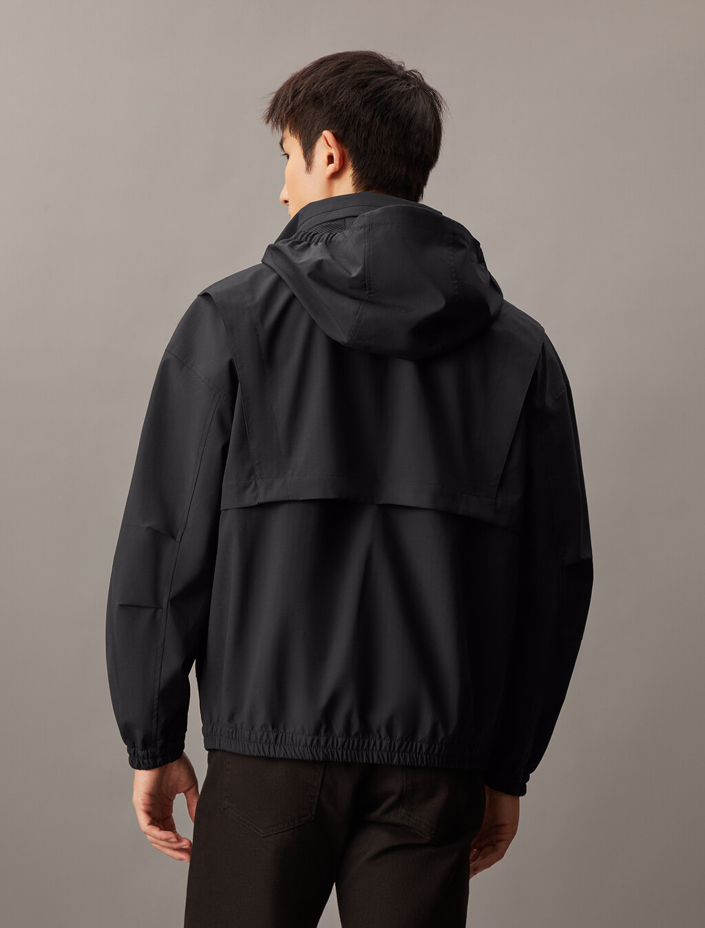Packable Hooded Technical Jacket, Ck Black, hi-res