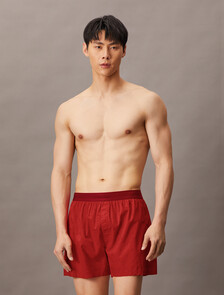 Cotton Poplin Traditional Boxers, 17496 DIAMOND LOGO+ROUGE, hi-res